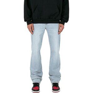 MNML Men's Straight Every Day Denim Size 34X32 In Light Blue